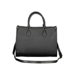 Valentino - Structured Textured Handbag with Detachable Strap - Black Mario Valentino