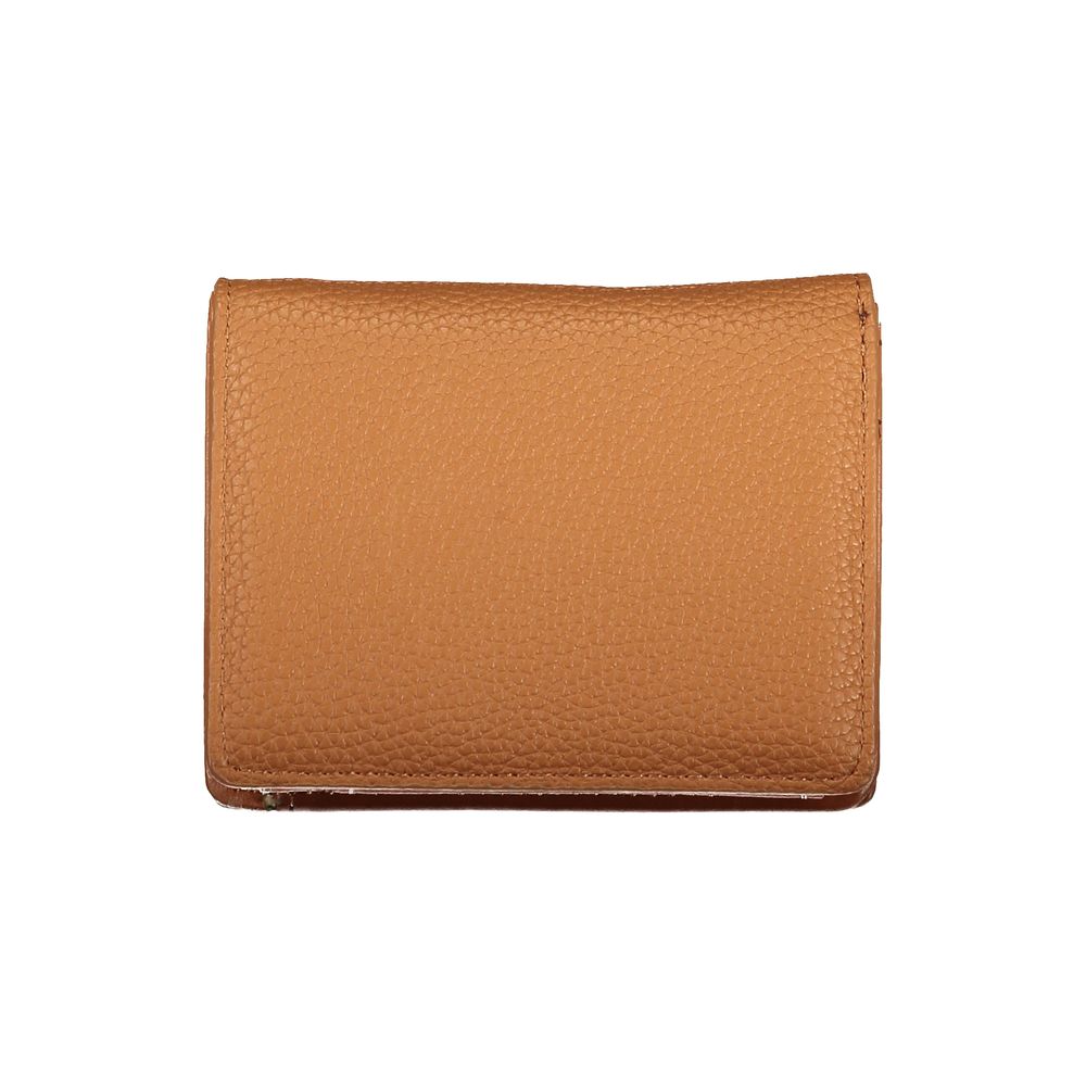 Valentino - Textured Polyethylene Bifold Wallet - Brown Mario Valentino