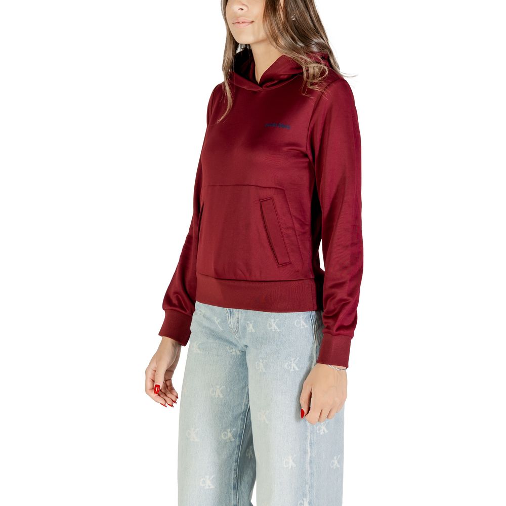 Calvin Klein - Relaxed French Terry Long Sleeve Hoodie - Bordeaux Calvin Klein