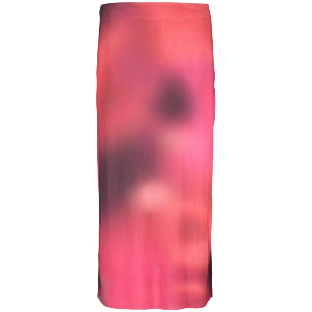 Desigual - Bold Ombre Print Elastic Waist Midi Skirt - Viola Desigual