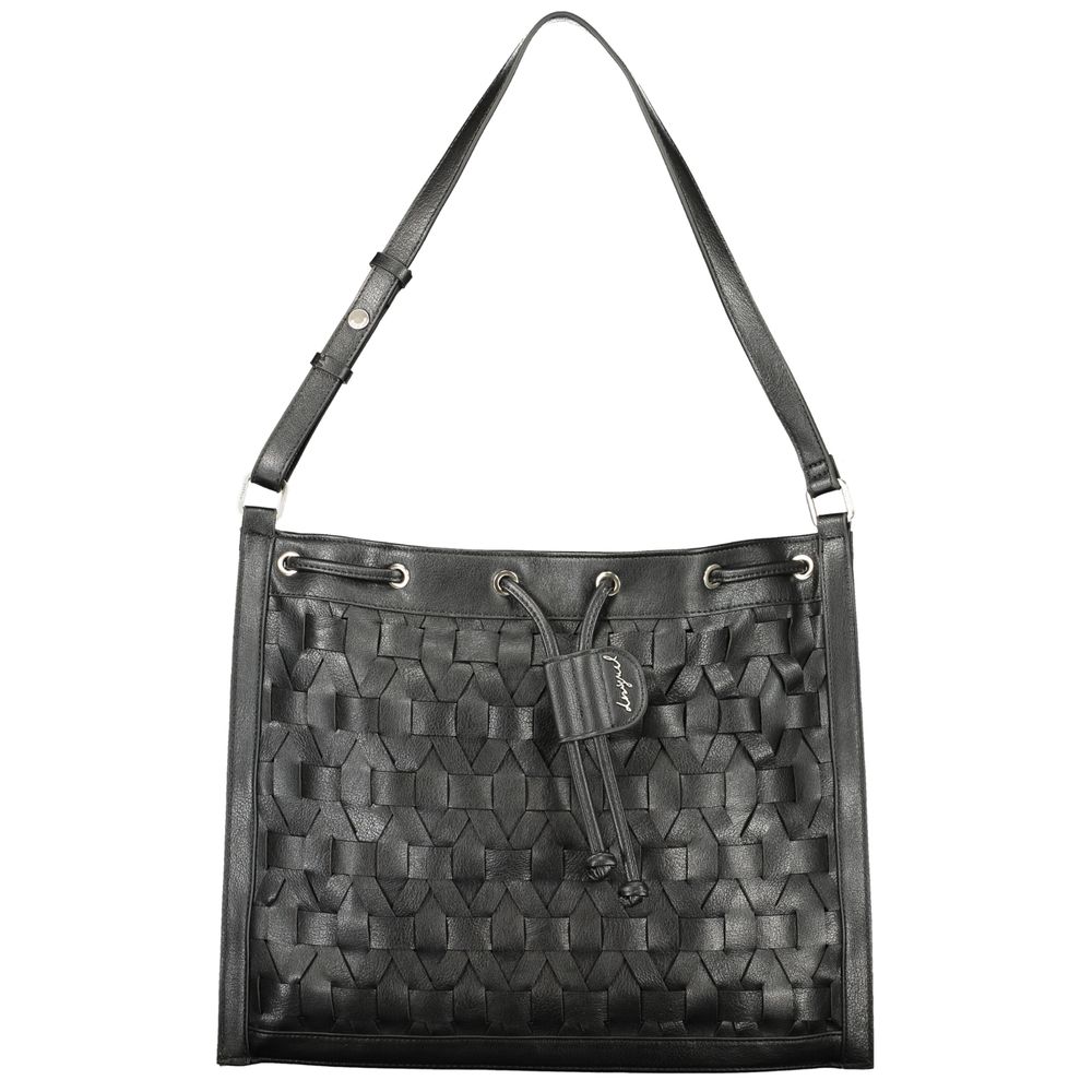 Desigual - Edgy Woven Polyurethane Convertible Backpack - Black Desigual