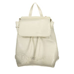 Desigual - Minimalist Textured Polyethylene Mini Backpack - Ecru Desigual