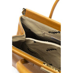 Baldinini Trend - Structured Textured Shoulder Bag With Top Handles - Tan Baldinini Trend