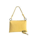 Baldinini Trend - Textured Cowhide Shoulder Clutch With Knot Detail - Yellow Baldinini Trend
