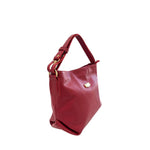 Baldinini Trend - Structured Textured Cowhide Shoulder Bag - Red Baldinini Trend