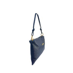 Baldinini Trend - Polished Blue Cowhide Convertible Clutch Bag - Blue Baldinini Trend