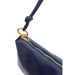 Baldinini Trend - Polished Blue Cowhide Convertible Clutch Bag - Blue Baldinini Trend