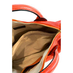 Baldinini Trend - Vibrant Textured Cowhide Shoulder Bag With Tassel - Orange Baldinini Trend