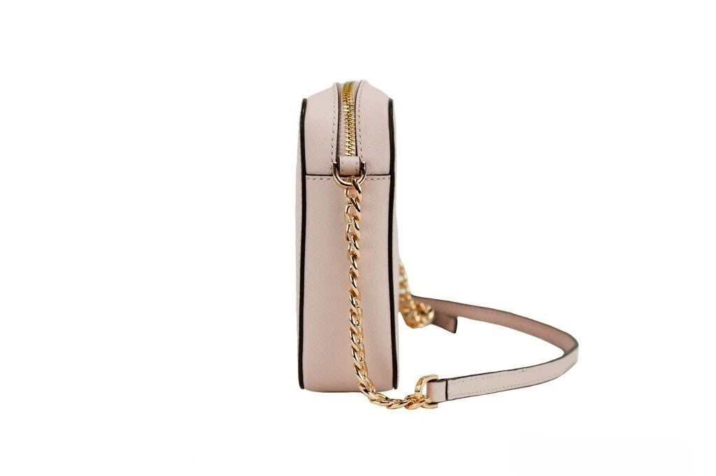 Michael Kors - Polished Saffiano Leather East West Crossbody Handbag - Blush Michael Kors