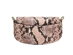 Michael Kors - Bold Pink Snake Print Small Messenger Crossbody Bag - Pink Snake Michael Kors
