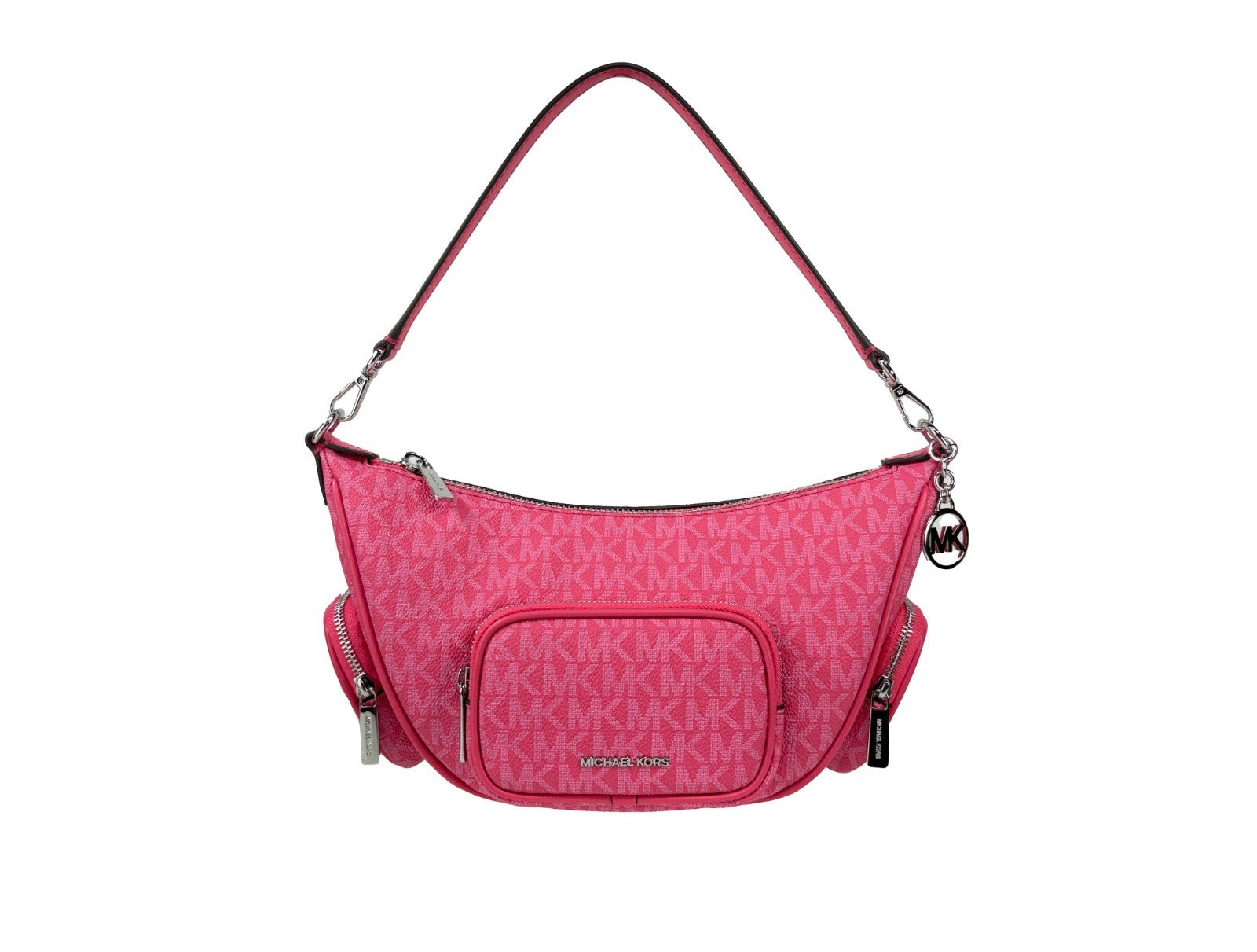 Michael Kors - Chic Logo Print Convertible Crossbody Bag - Pink Michael Kors