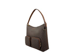 Michael Kors - Polished Logo Print Large Cargo Shoulder Bag - Brown Michael Kors