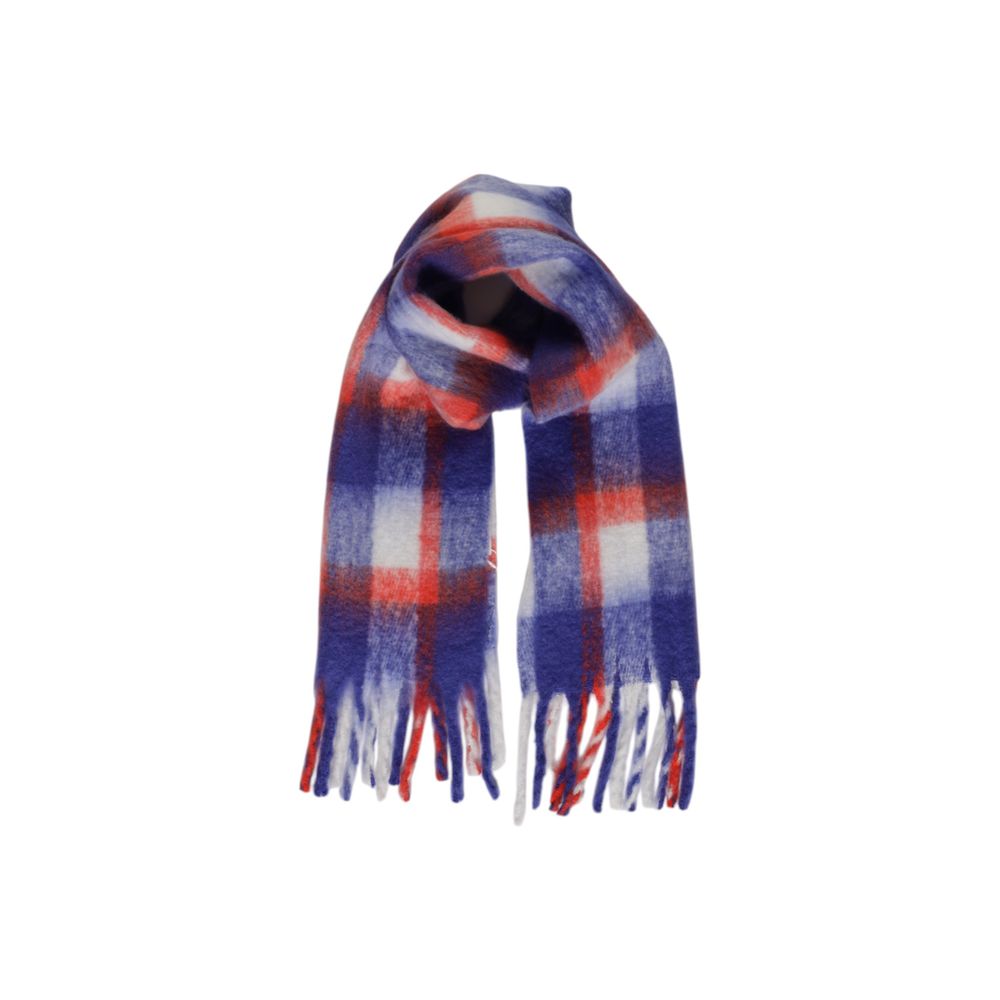 Only - Classic Checked Fringe Scarf - Purple Multi Only