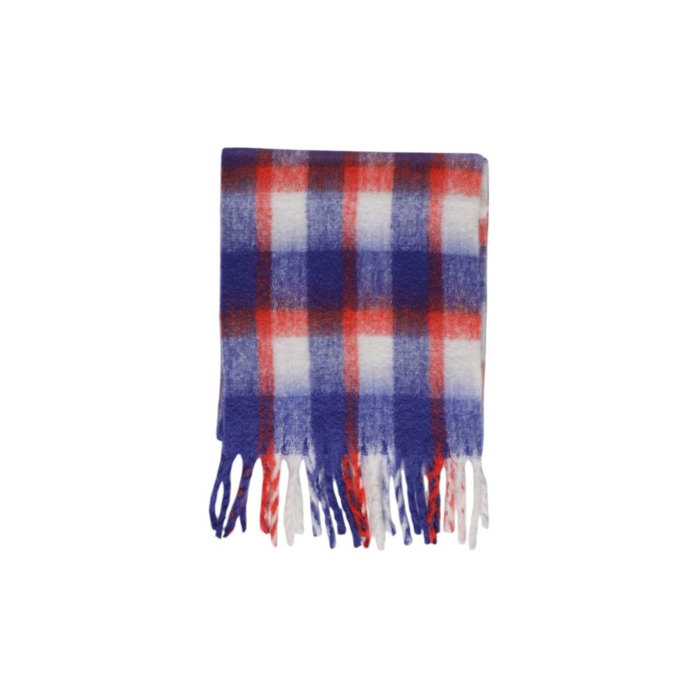 Only - Classic Checked Fringe Scarf - Purple Multi Only