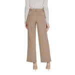 Street One - Elegant Cigarette Cut Tailored Trousers - Beige Street One