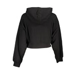 Calvin Klein - Relaxed Cotton Blend Cropped Zip-Up Hoodie - Black Calvin Klein