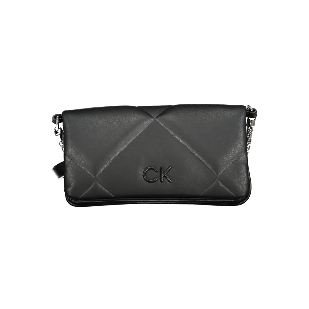Calvin Klein - Sleek Quilted Convertible Chain Handbag - Black Calvin Klein