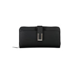 Calvin Klein - Minimalist Textured Zip-Around Wallet with Snap Detail - Black Calvin Klein