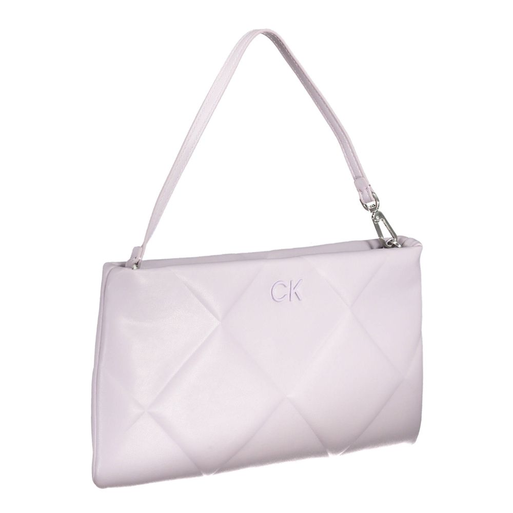 Calvin Klein - Quilted Logo Shoulder Bag - Purple Calvin Klein
