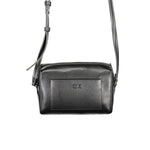 Calvin Klein - Sleek Textured Crossbody Bag with Logo Detail - Black Calvin Klein