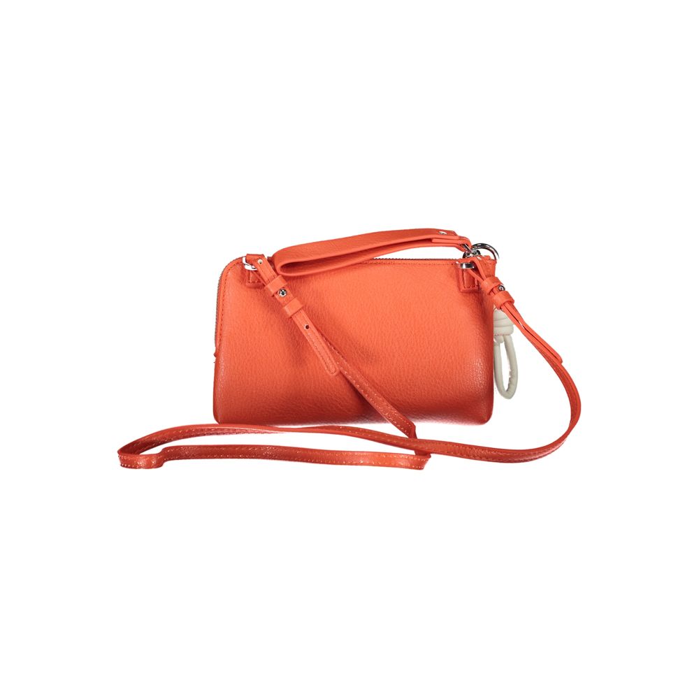 Desigual - Playful Textured Polyethylene Crossbody Bag With Rope Detail - Coral Desigual