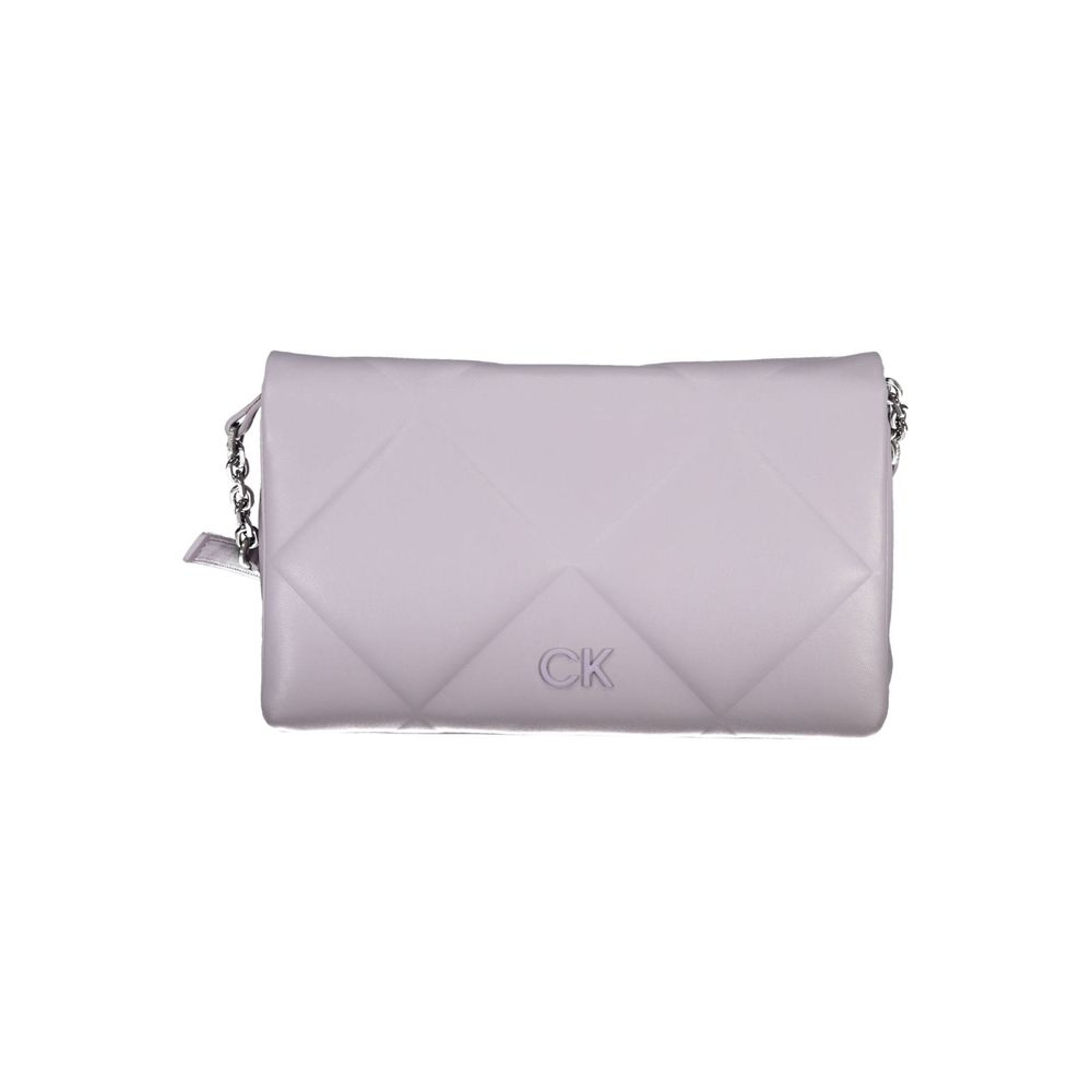 Calvin Klein - Chic Quilted Recycled Polyester Shoulder Bag - Purple Calvin Klein