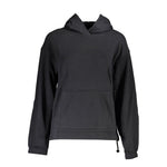 Calvin Klein - Relaxed Cotton Blend Pullover Hoodie with Drawstring Hem - Black Calvin Klein