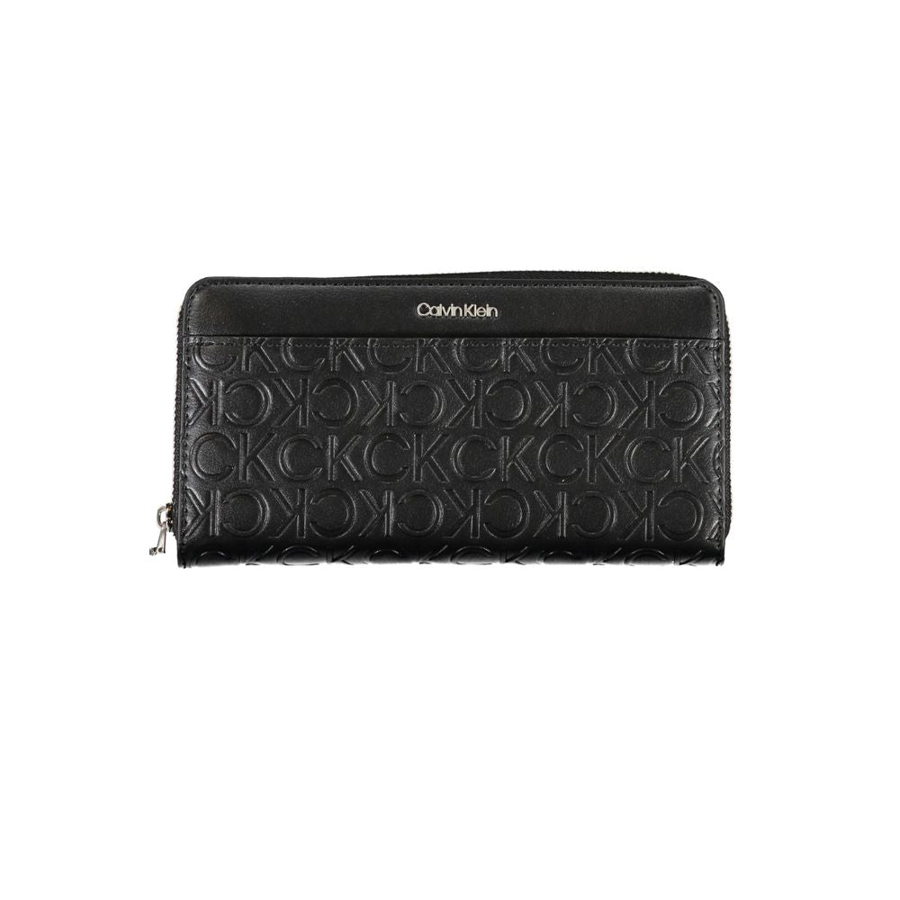 Calvin Klein - Embossed Monogram Zip Wallet - Black Calvin Klein