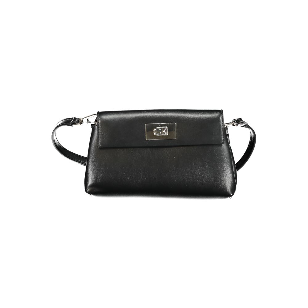 Calvin Klein - Structured Minimalist Recycled Polyester Shoulder Bag - Black Calvin Klein