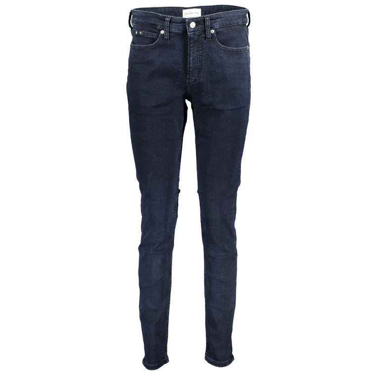 Calvin Klein - Sleek Mid Rise Skinny Jeans - Dark Blue Calvin Klein