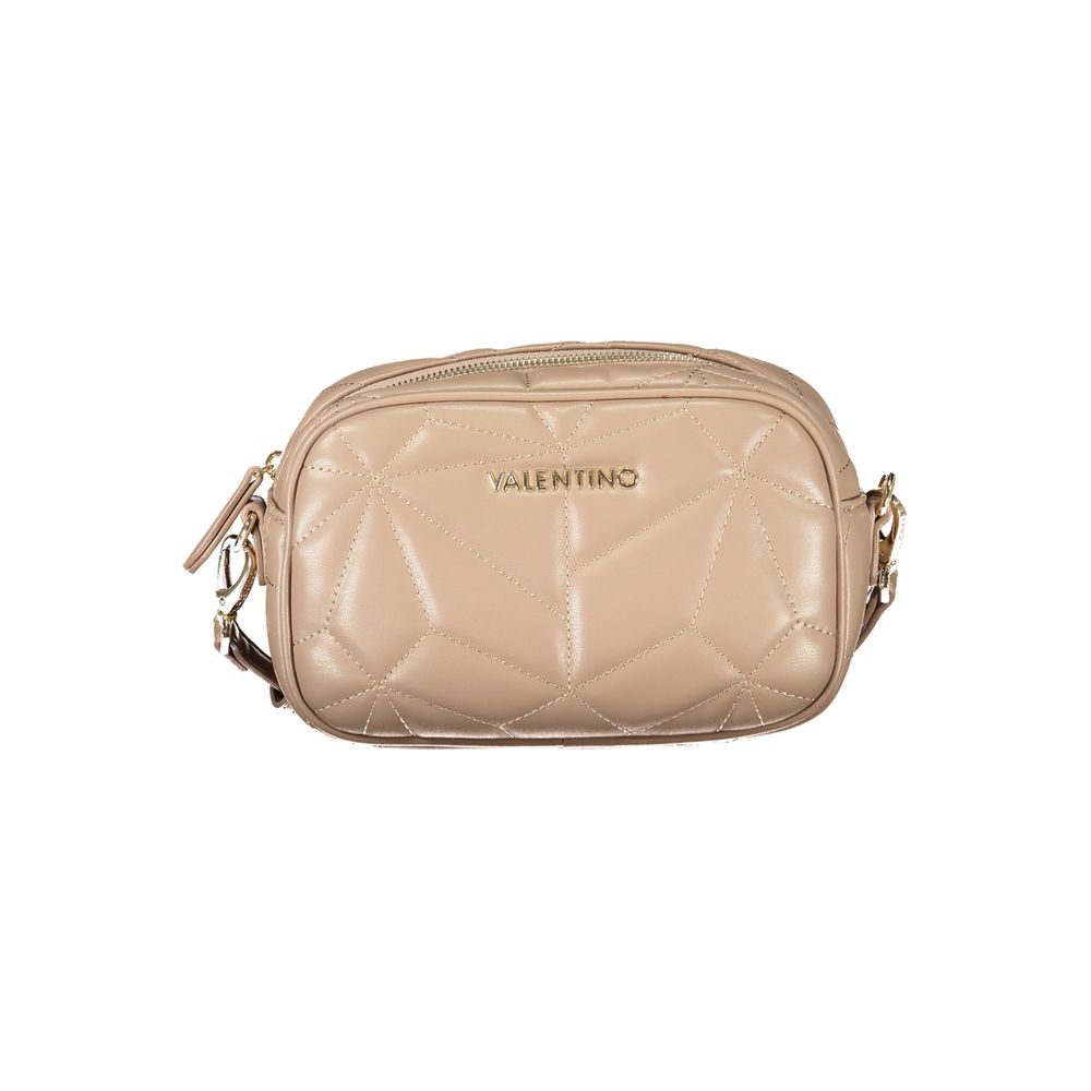Valentino - Structured Quilted Polyethylene Shoulder Bag - Brown Mario Valentino