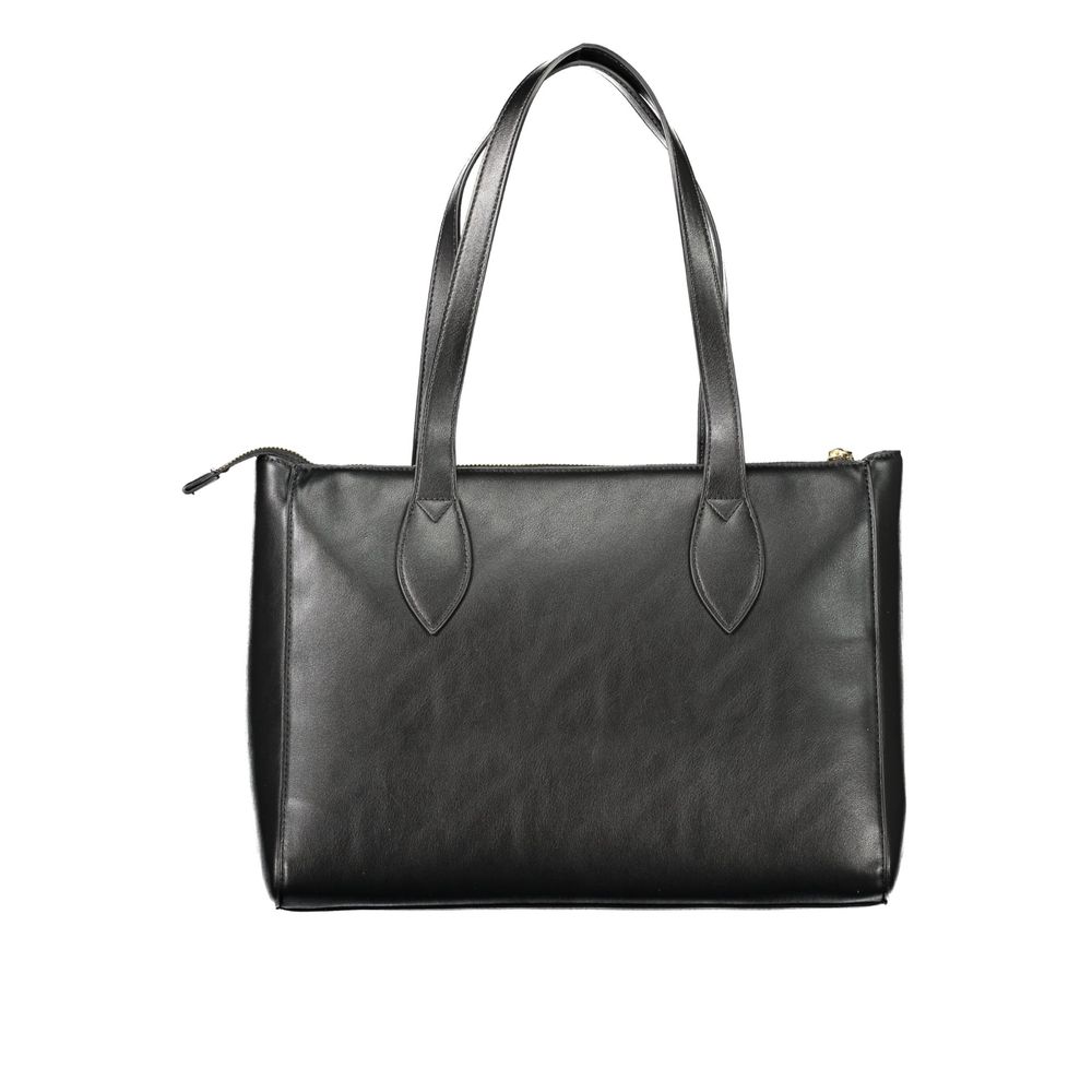 Valentino - Structured Polyethylene Shoulder Bag - Black Mario Valentino