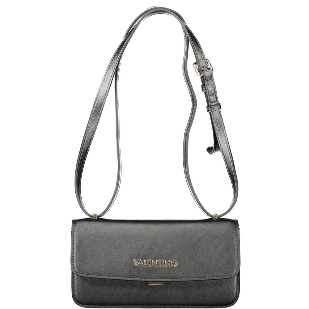 Valentino - Sleek Polyethylene Shoulder Bag with Adjustable Strap - Black Mario Valentino
