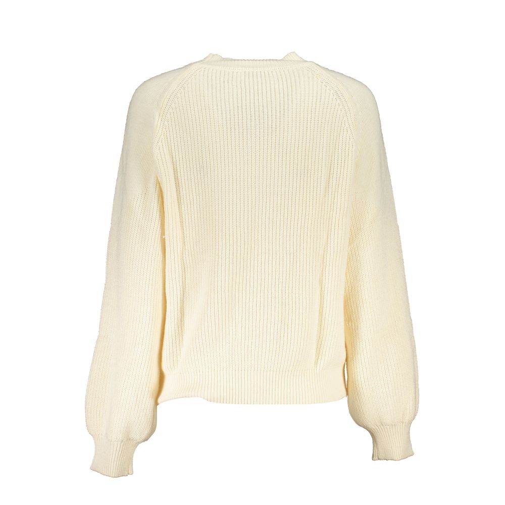 Desigual - Relaxed Ribbed Knit Sweater - Off White Desigual
