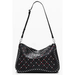 Desigual - Edgy Studded Mini Shoulder Bag with Red Accents - Black Desigual