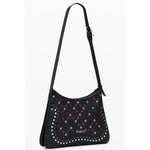 Desigual - Edgy Studded Polyethylene Shoulder Bag - Black Desigual