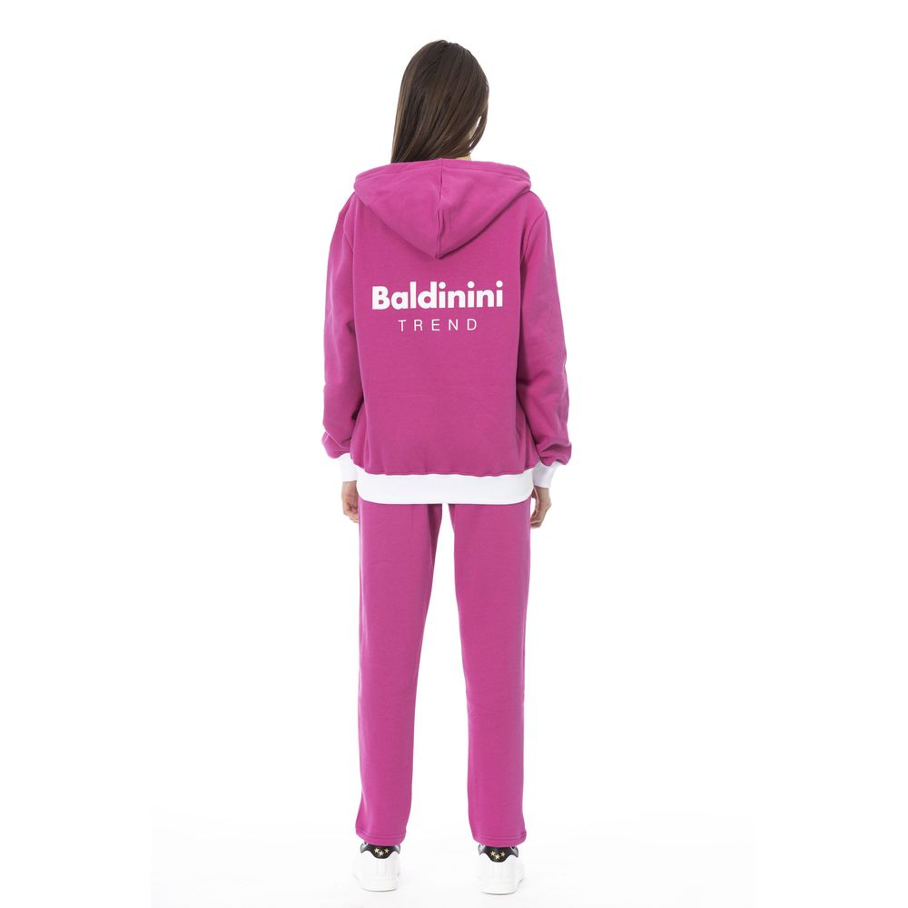 Baldinini Trend - Bold Logo Print Relaxed Fleece Tracksuit Set - Pink Baldinini Trend
