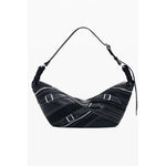 Desigual - Edgy Buckle Detail Polyethylene Shoulder Bag - Black Desigual