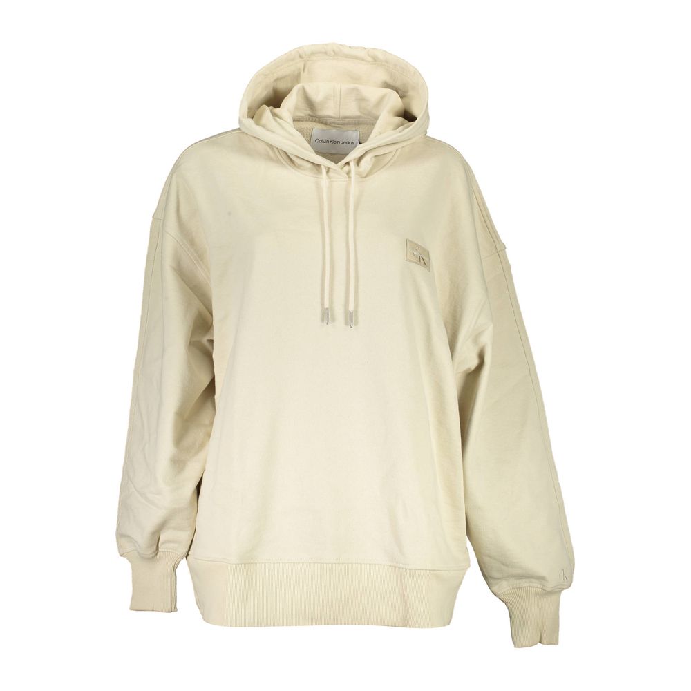 Calvin Klein - Relaxed Recycled Cotton Pullover Hoodie - Beige Calvin Klein