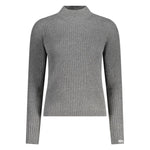 Pepe Jeans - Sophisticated High Neck Ribbed Knit Sweater - Grey Pepe Jeans