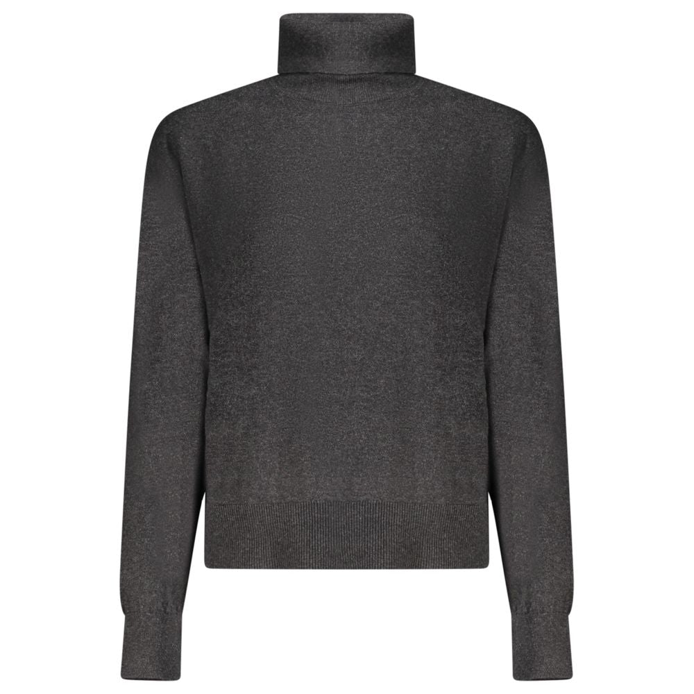 Pepe Jeans - Elegant Cotton Wool Cashmere Turtleneck Sweater - Black Pepe Jeans