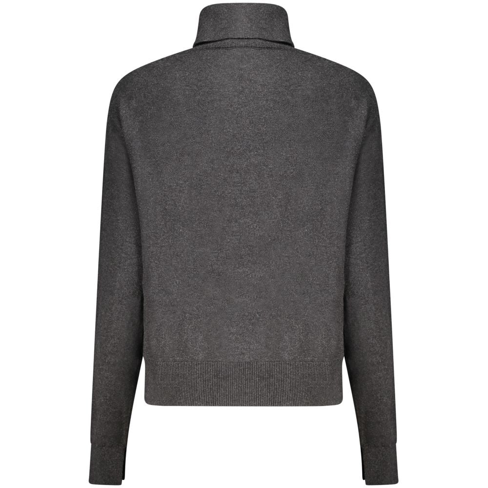 Pepe Jeans - Elegant Cotton Wool Cashmere Turtleneck Sweater - Black Pepe Jeans