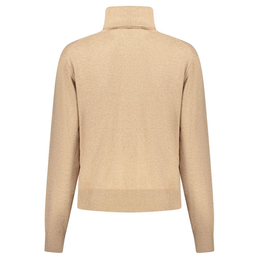 Pepe Jeans - Luxurious Cotton Wool Cashmere Turtleneck Sweater - Beige Pepe Jeans