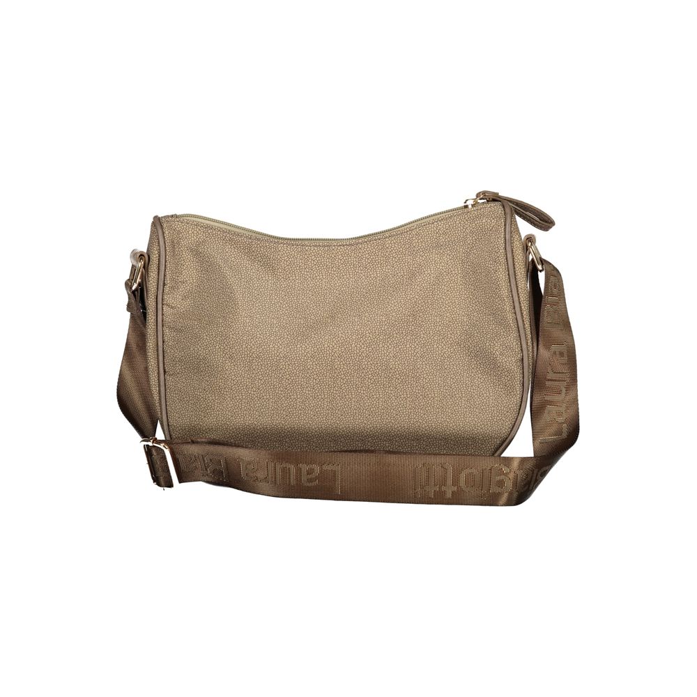 Laura Biagiotti - Refined Textured Polyester Shoulder Bag - Beige Laura Biagiotti