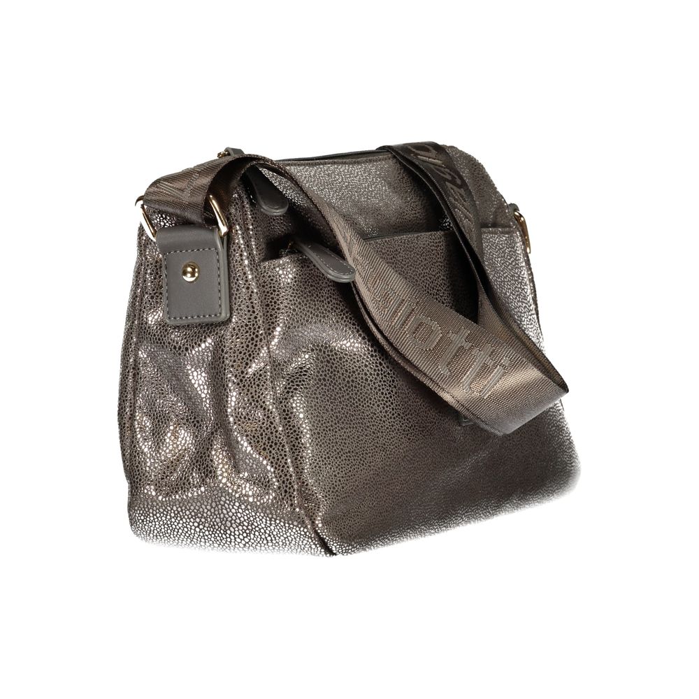 Laura Biagiotti - Sophisticated Metallic Textured Crossbody Bag - Grey Laura Biagiotti