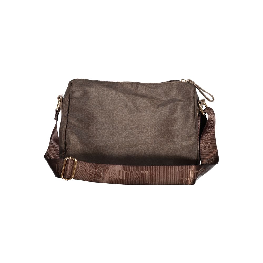 Laura Biagiotti - Sophisticated Polyester Crossbody Bag with Logo Strap - Brown Laura Biagiotti