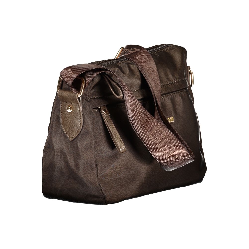 Laura Biagiotti - Sophisticated Polyester Crossbody Bag with Logo Strap - Brown Laura Biagiotti