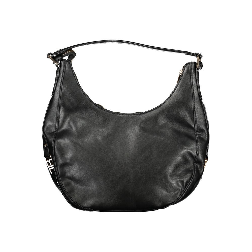 Laura Biagiotti - Sleek Quilted PVC Shoulder Bag With Removable Strap - Black Laura Biagiotti