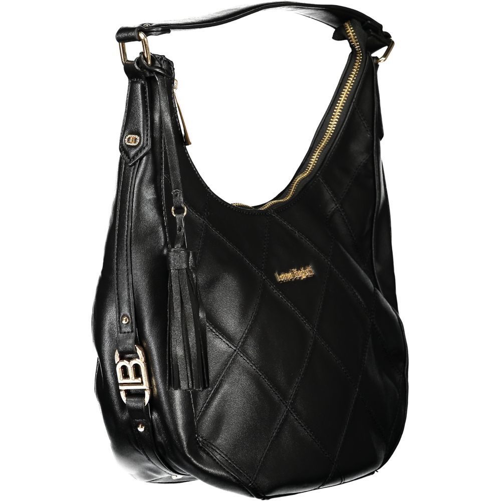 Laura Biagiotti - Sleek Quilted PVC Shoulder Bag With Removable Strap - Black Laura Biagiotti