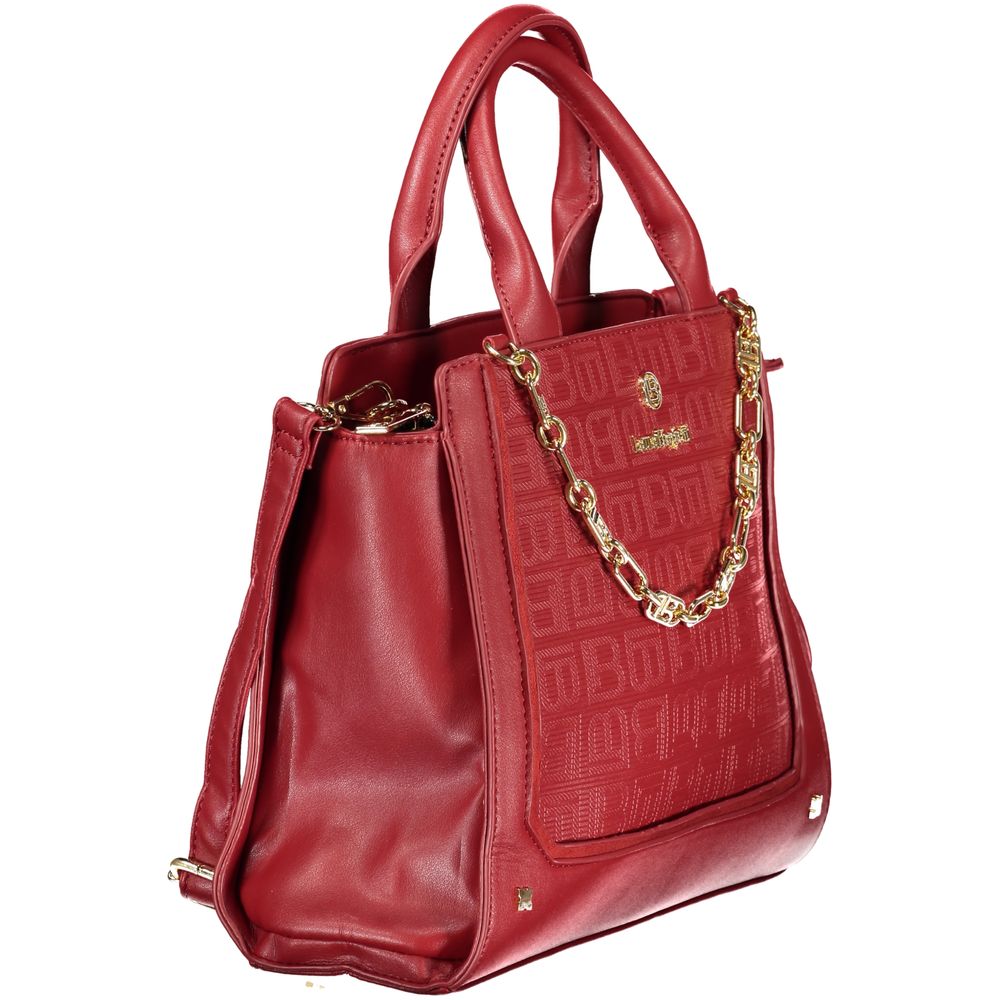 Laura Biagiotti - Bold Structured PVC Handbag with Gold Chain - Red Laura Biagiotti